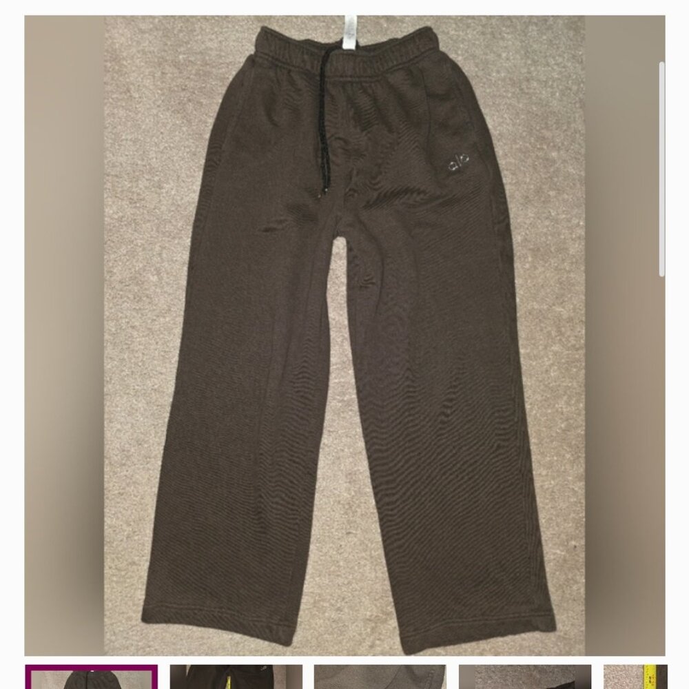 Alo accolade straight leg sweatpant - Espresso XS